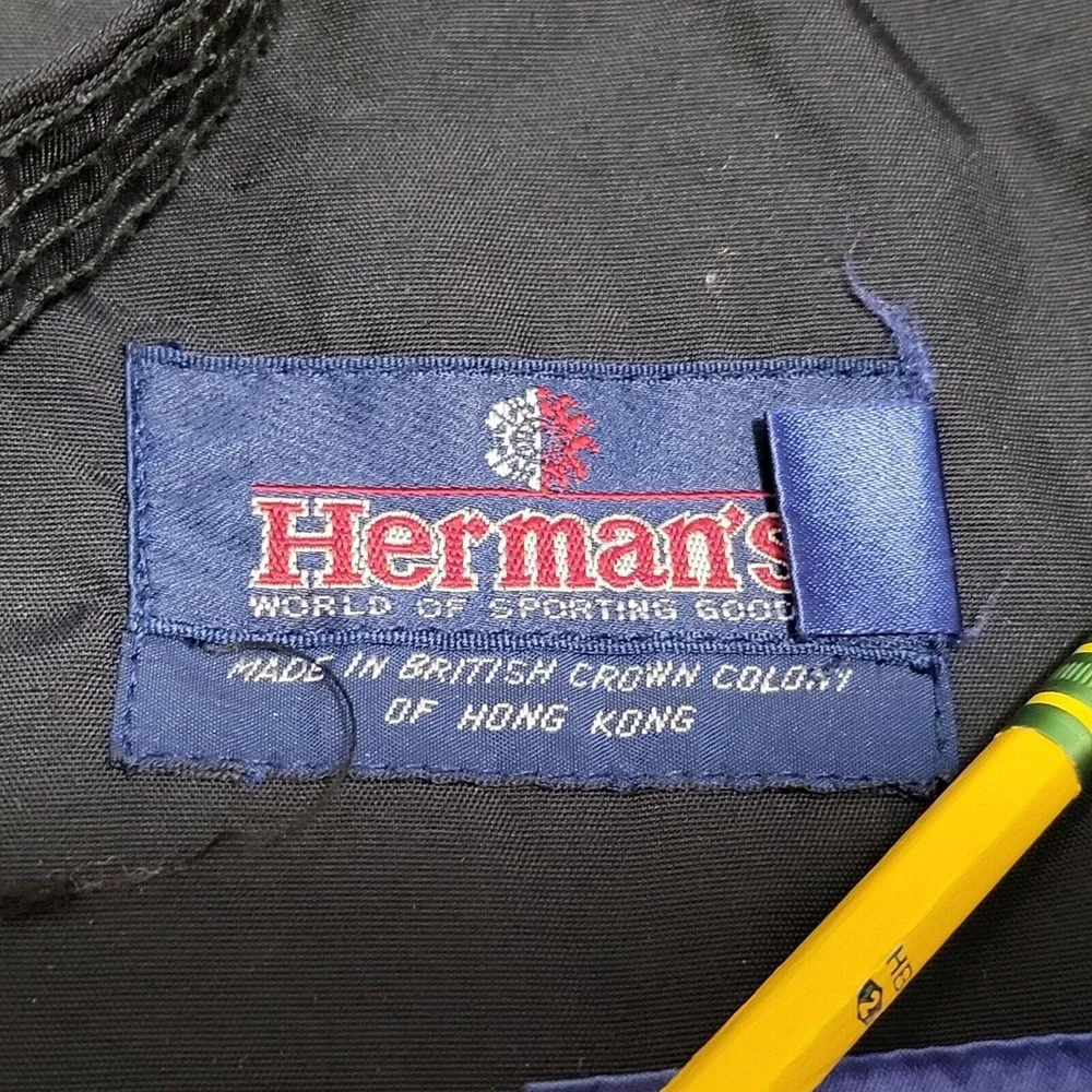 Herman's Mens M Medium Black Winter Snow‎ Ski Overall Bib Pants Suit